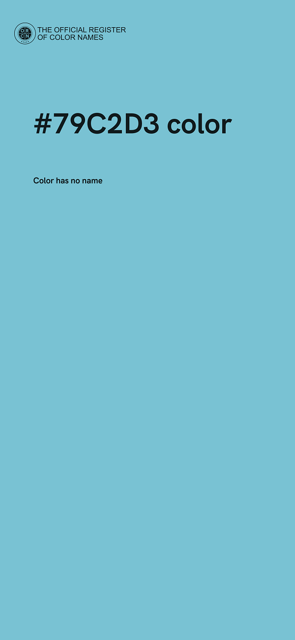 #79C2D3 color image