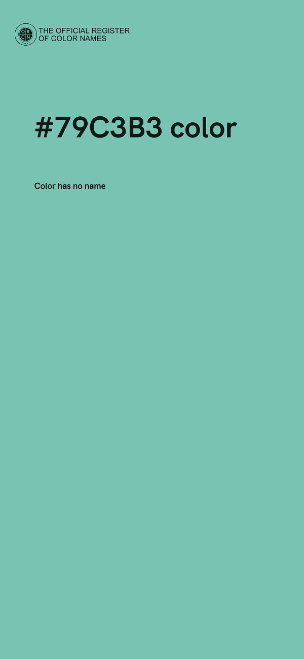 #79C3B3 color image