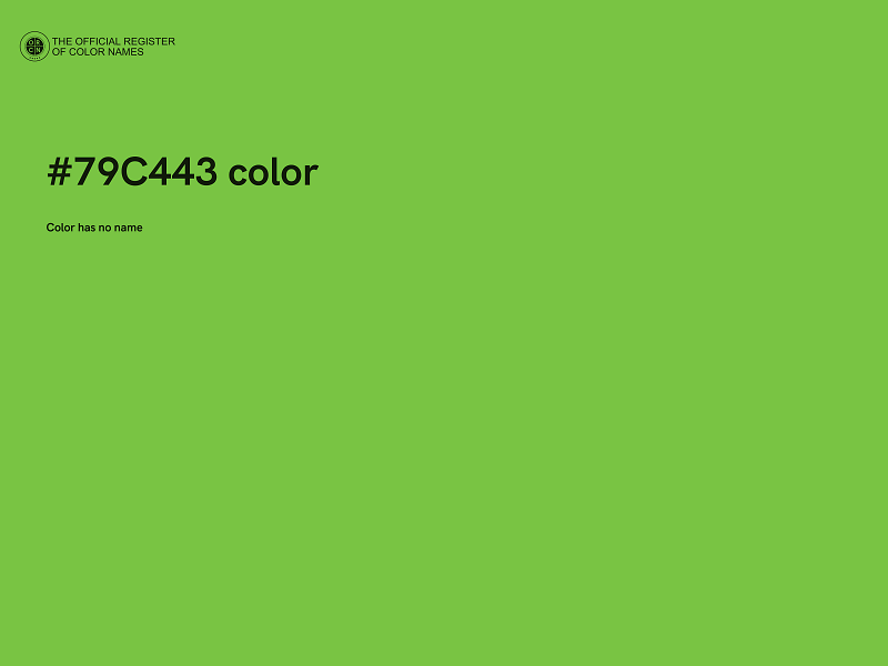#79C443 color image