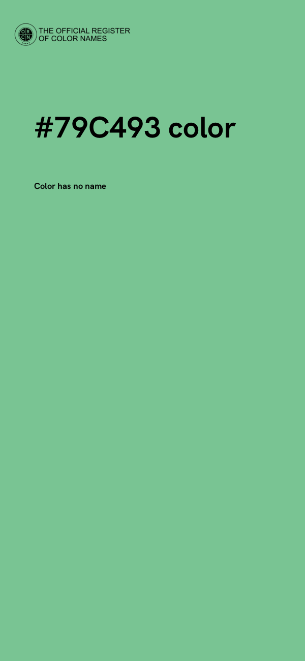 #79C493 color image