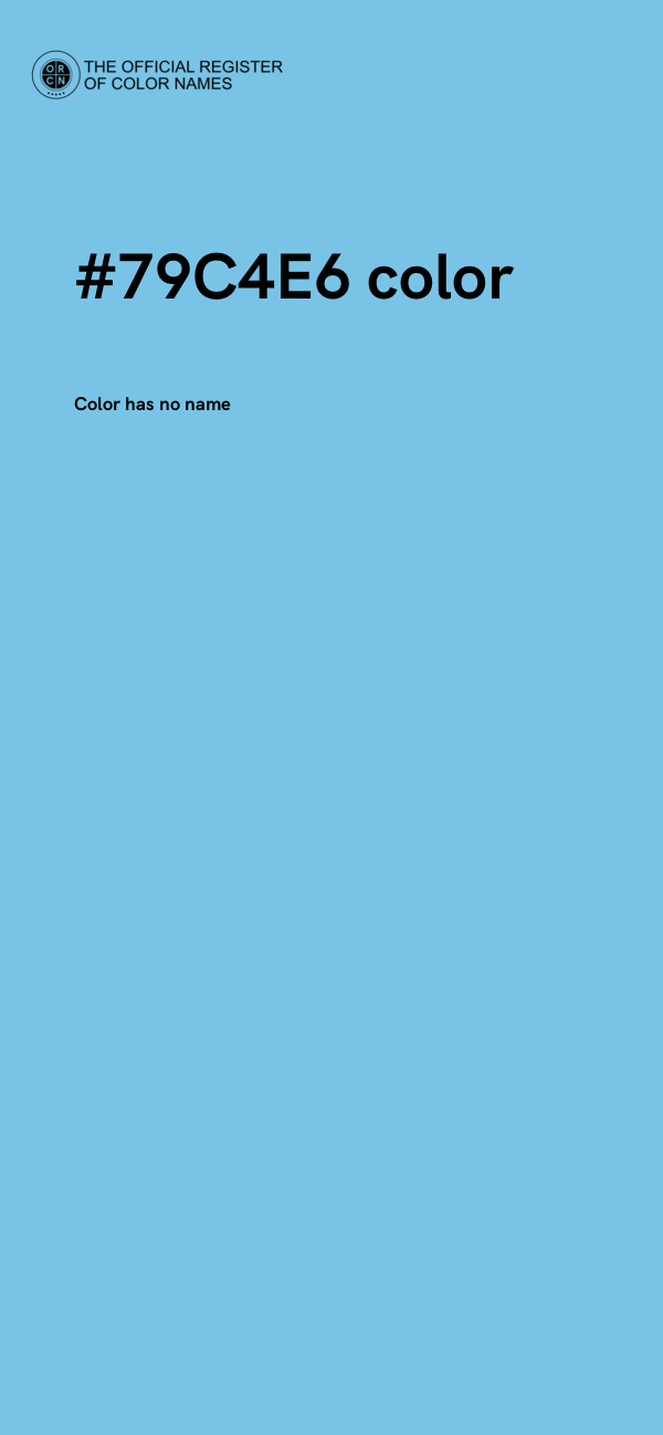#79C4E6 color image