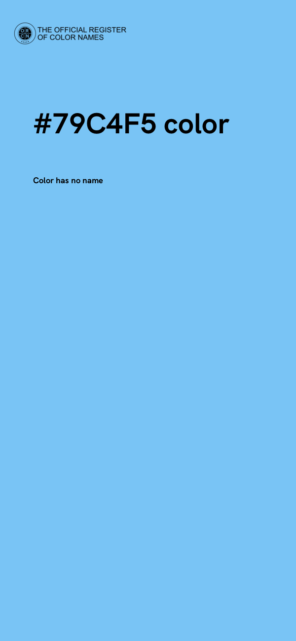 #79C4F5 color image