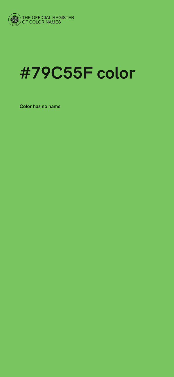 #79C55F color image