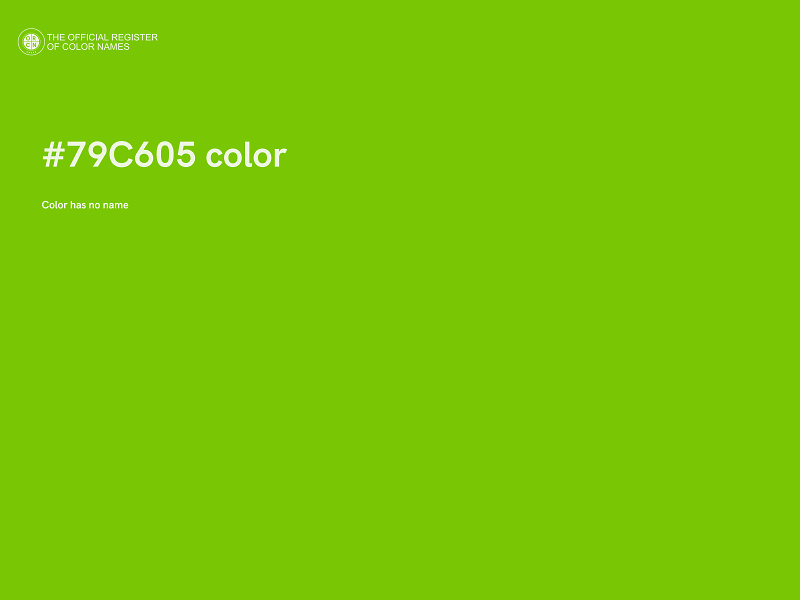 #79C605 color image