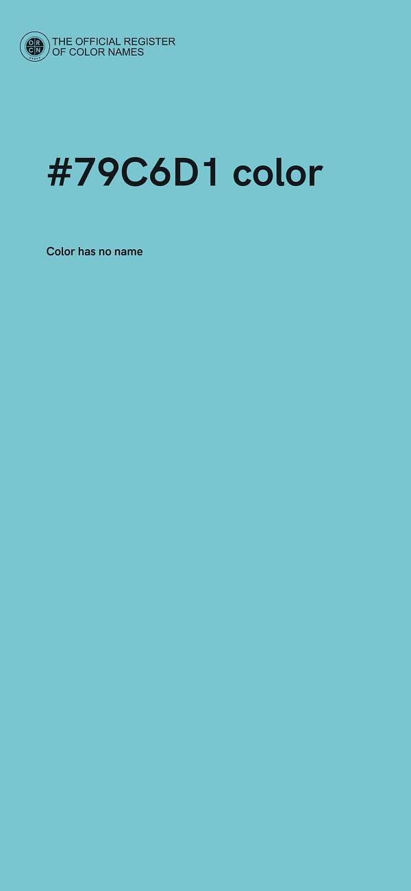 #79C6D1 color image