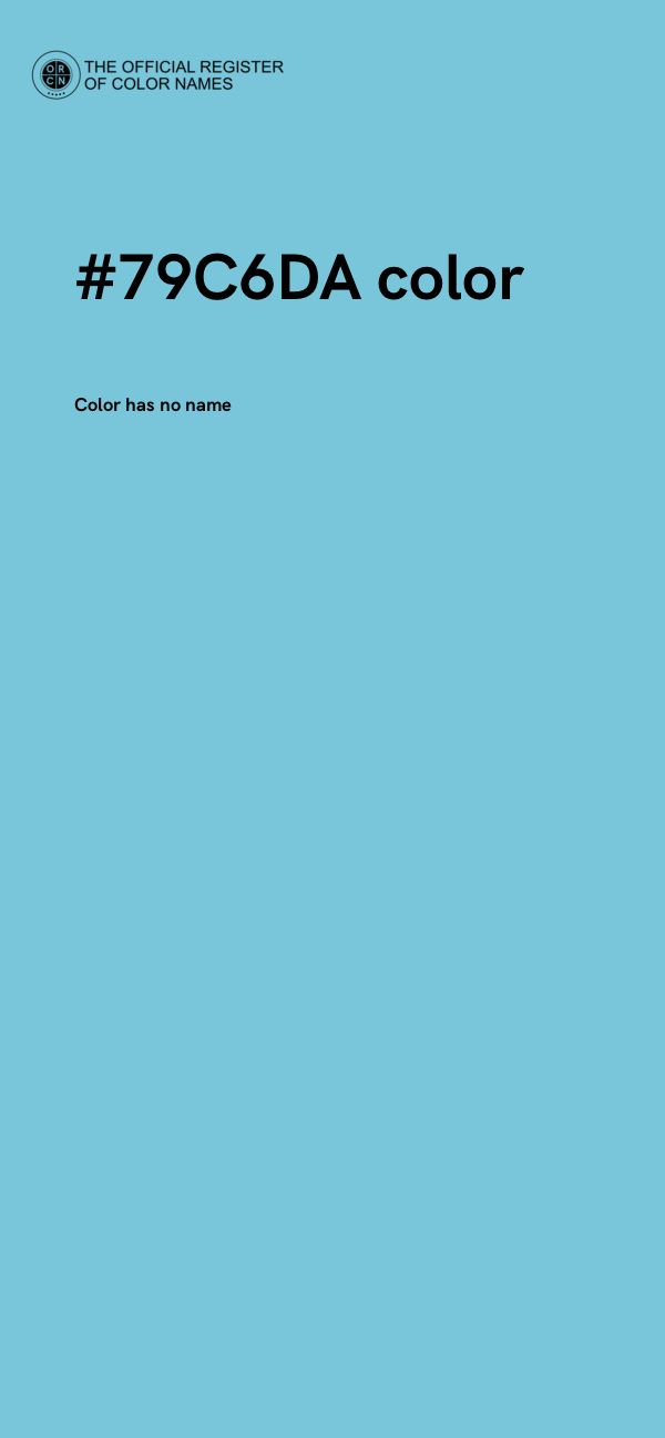 #79C6DA color image