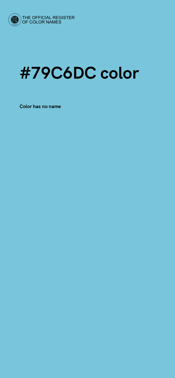 #79C6DC color image