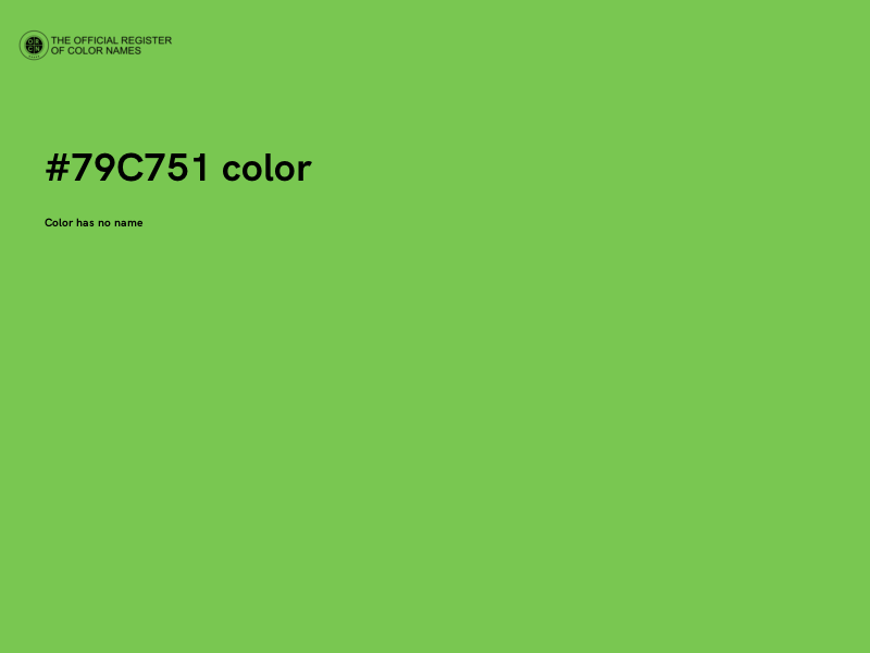 #79C751 color image