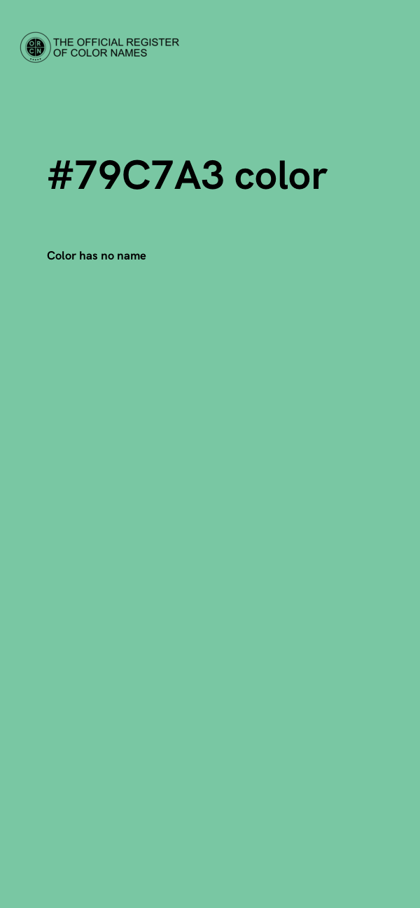#79C7A3 color image