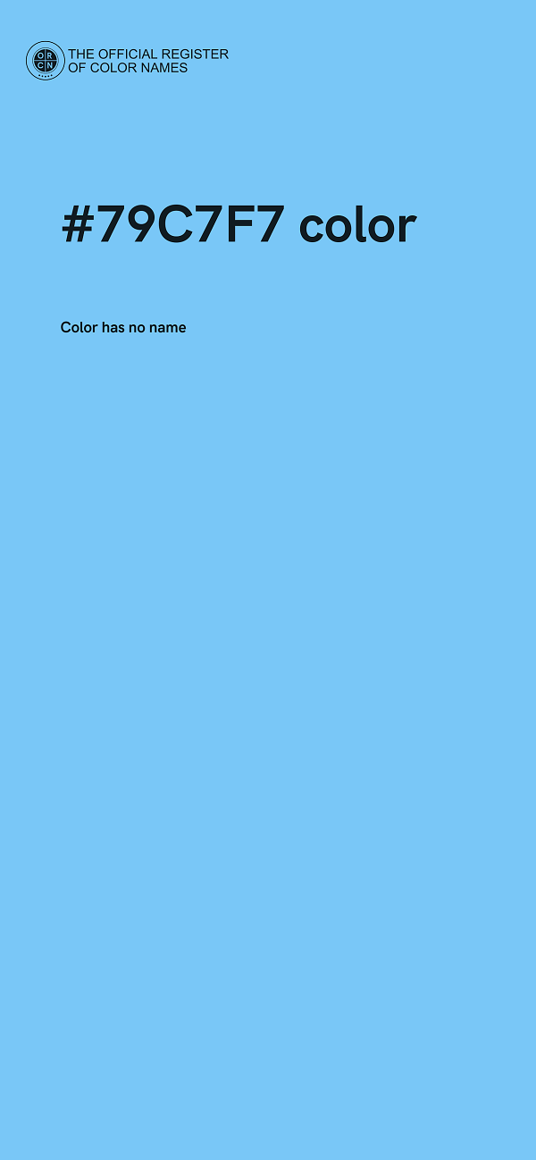 #79C7F7 color image