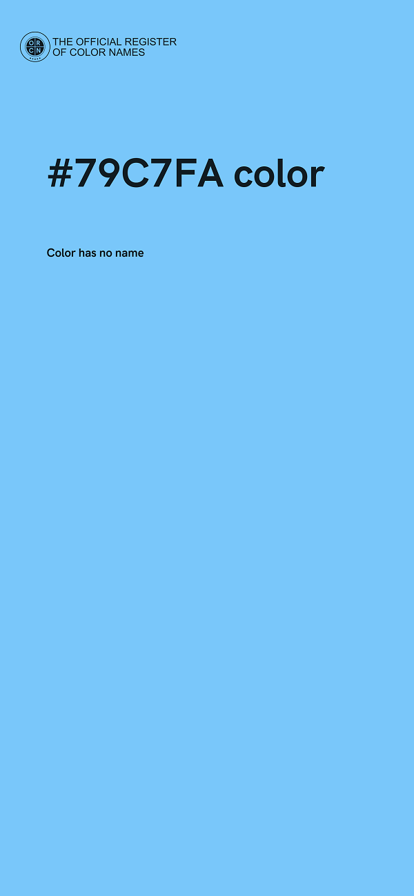 #79C7FA color image