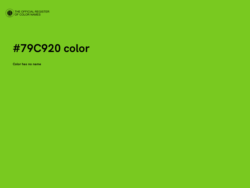 #79C920 color image