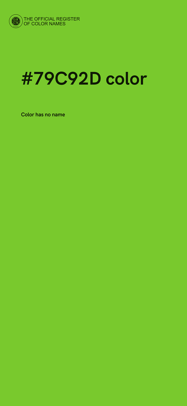 #79C92D color image