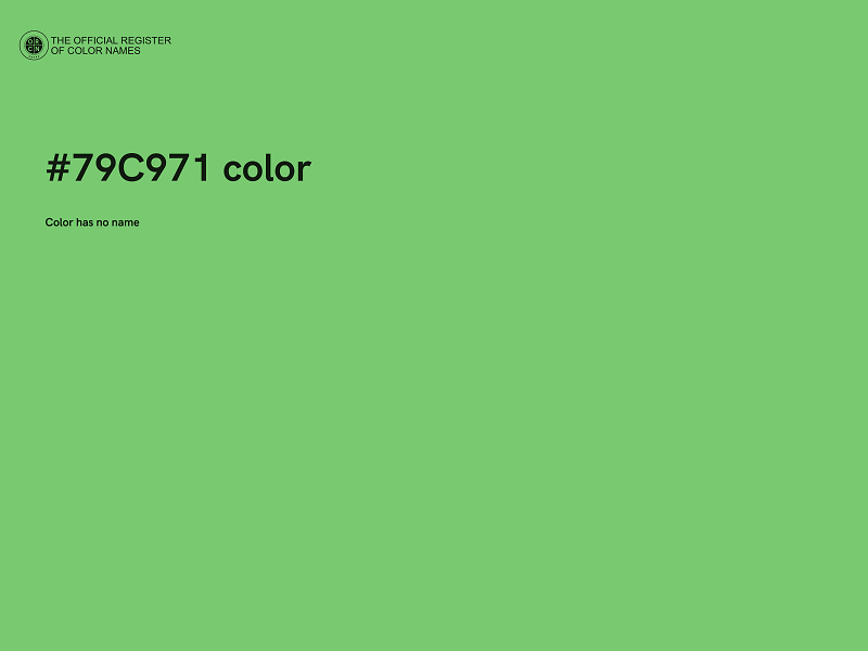 #79C971 color image