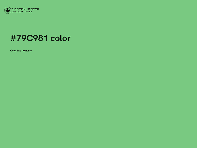 #79C981 color image