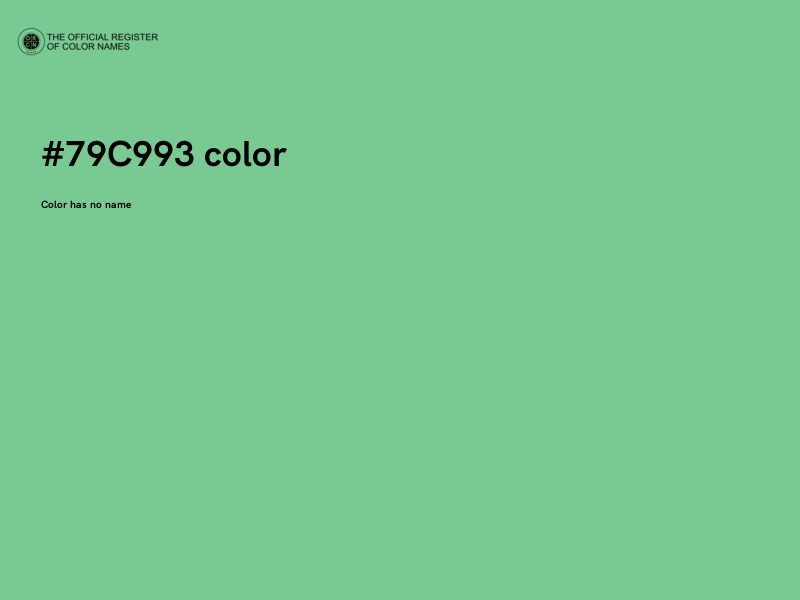#79C993 color image