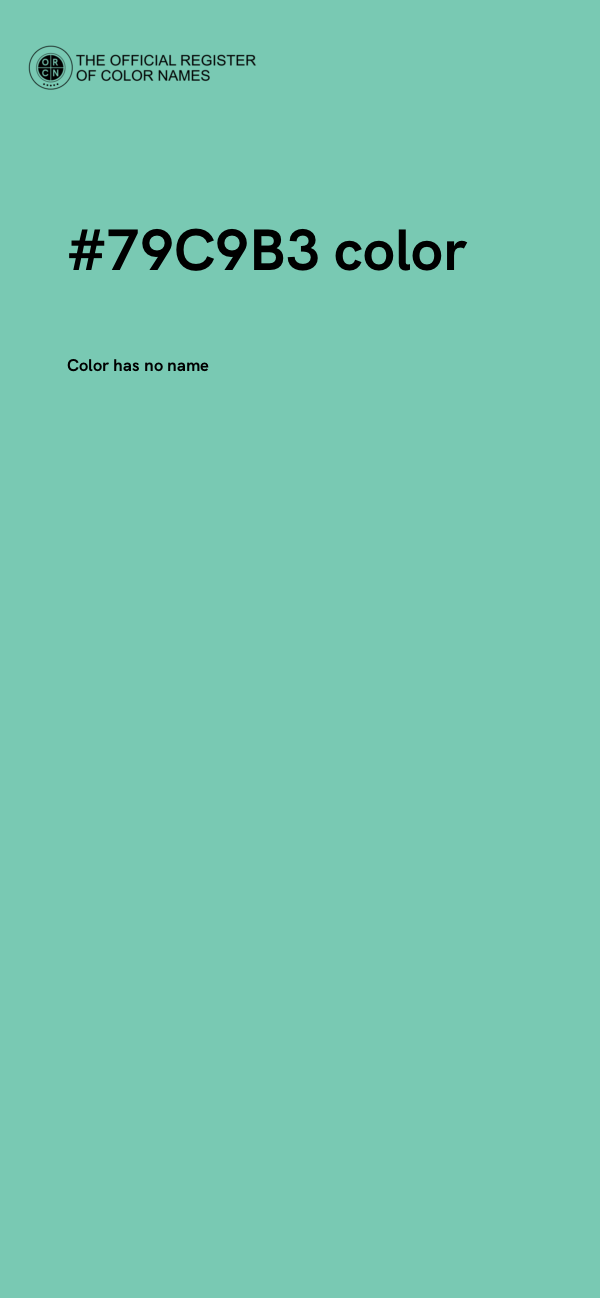 #79C9B3 color image
