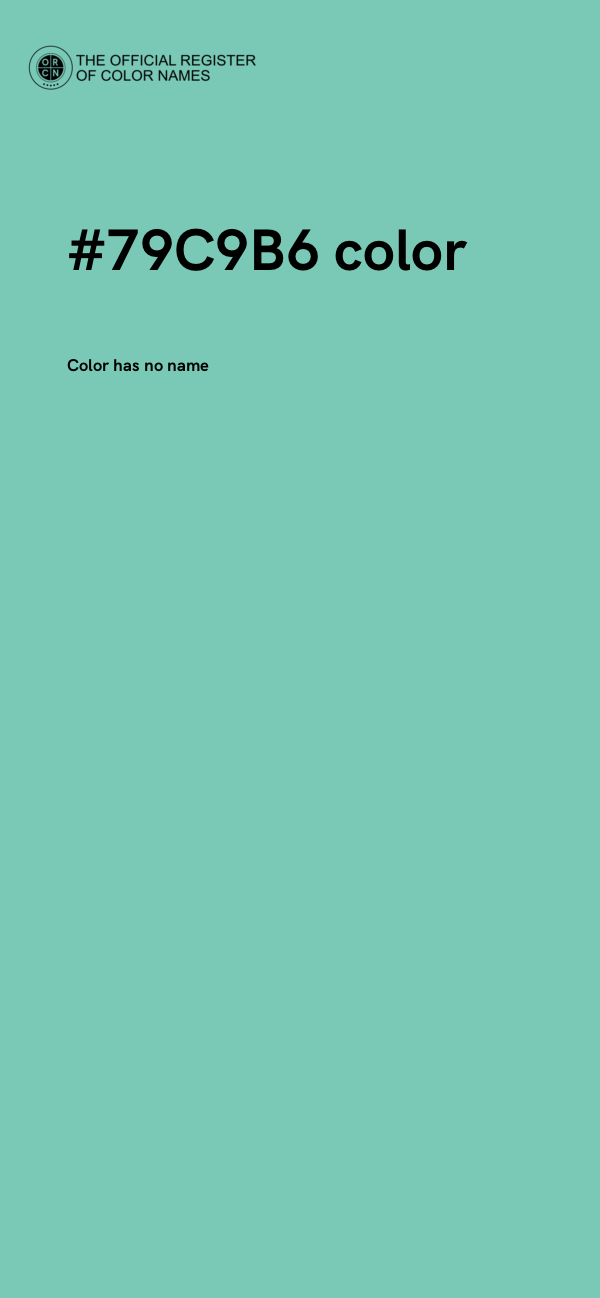 #79C9B6 color image
