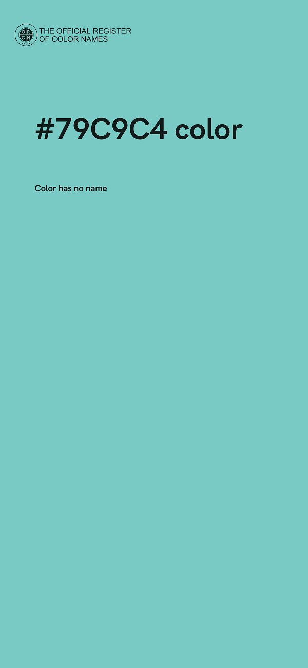 #79C9C4 color image