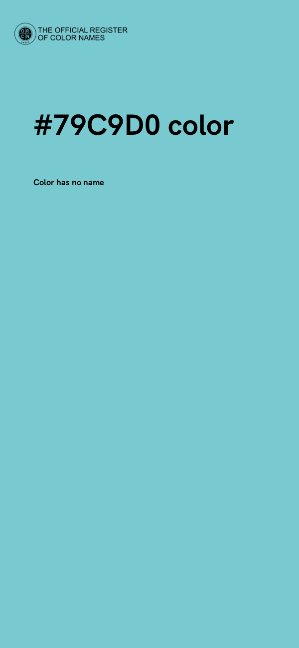 #79C9D0 color image