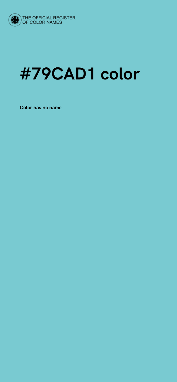 #79CAD1 color image