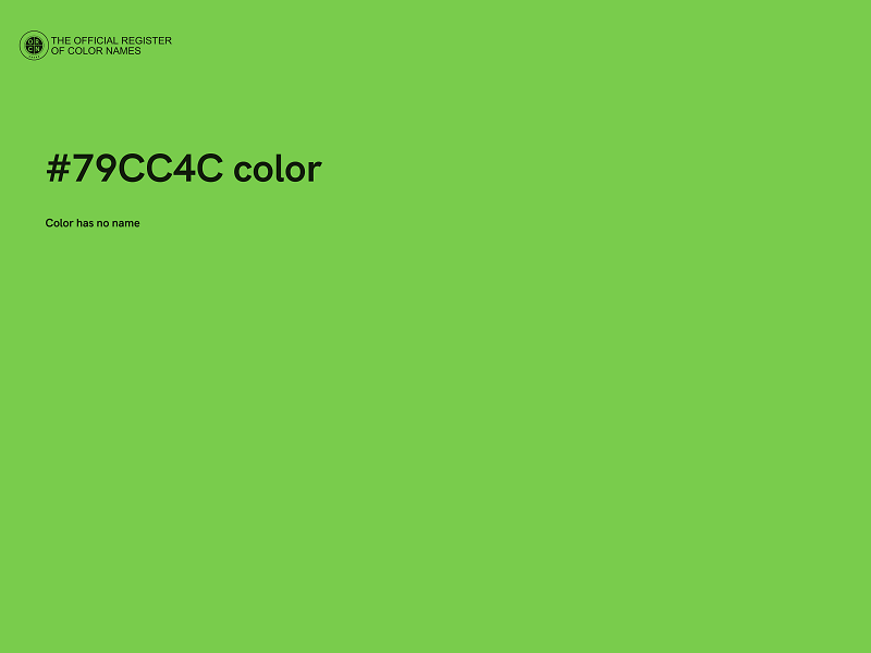 #79CC4C color image