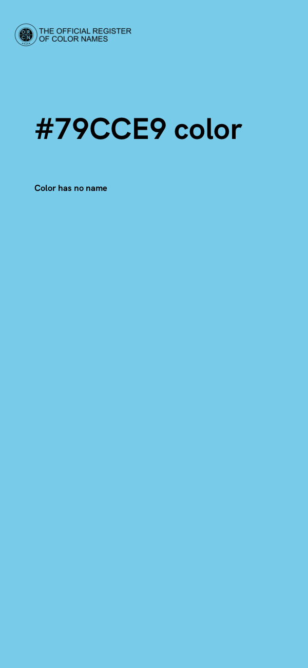 #79CCE9 color image