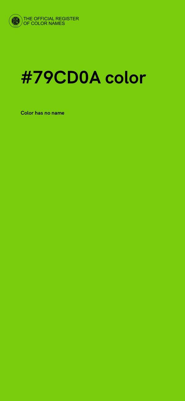 #79CD0A color image