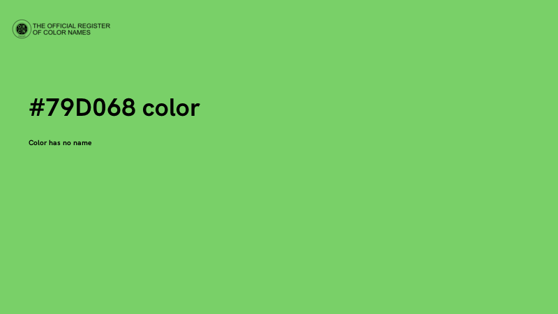 #79D068 color image