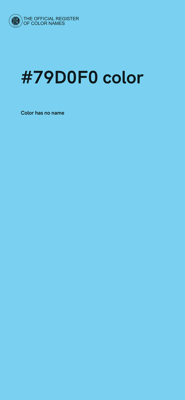 #79D0F0 color image