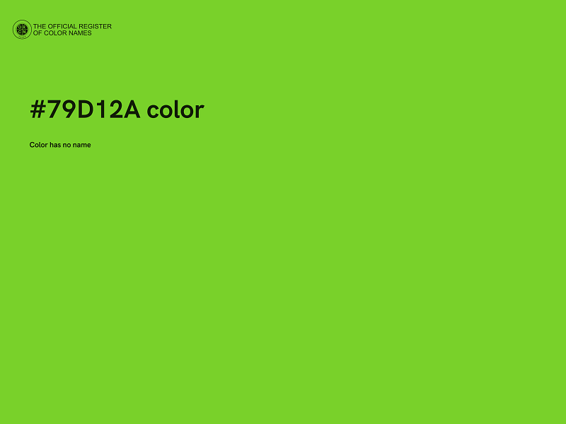 #79D12A color image