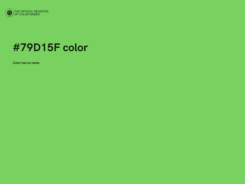 #79D15F color image