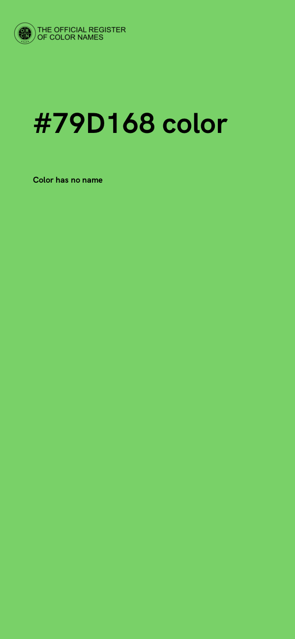 #79D168 color image