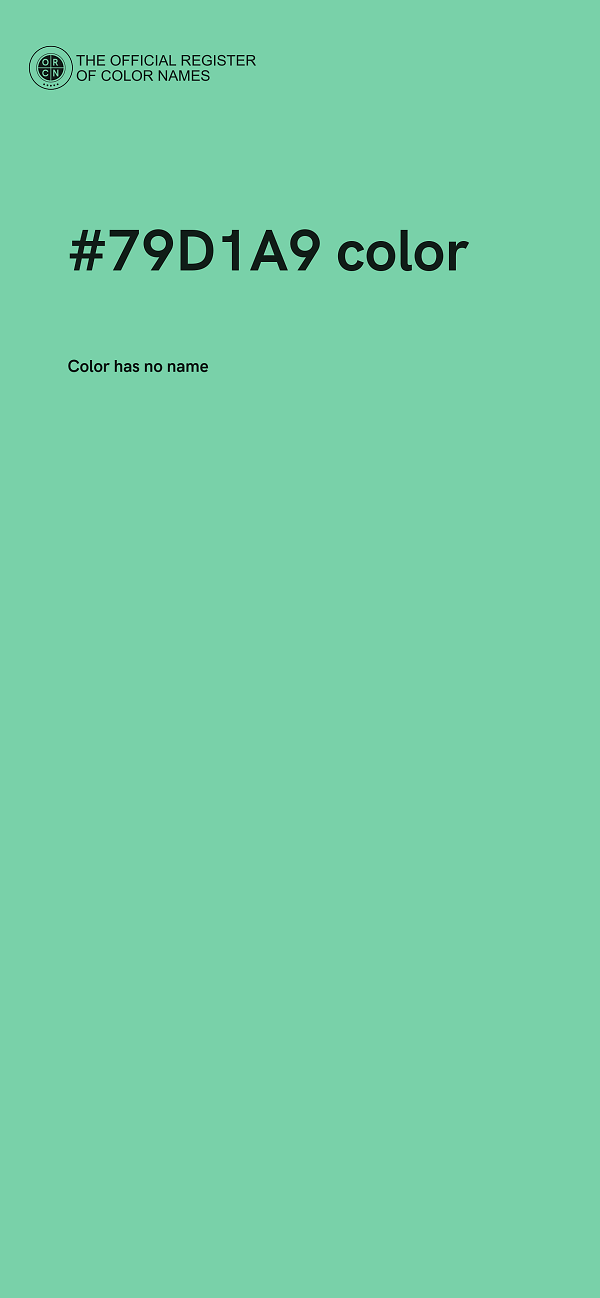 #79D1A9 color image