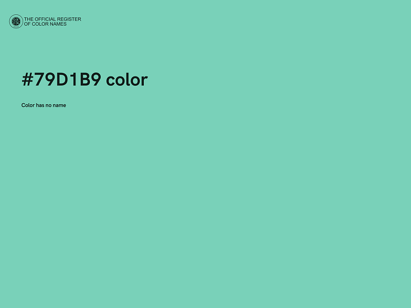 #79D1B9 color image