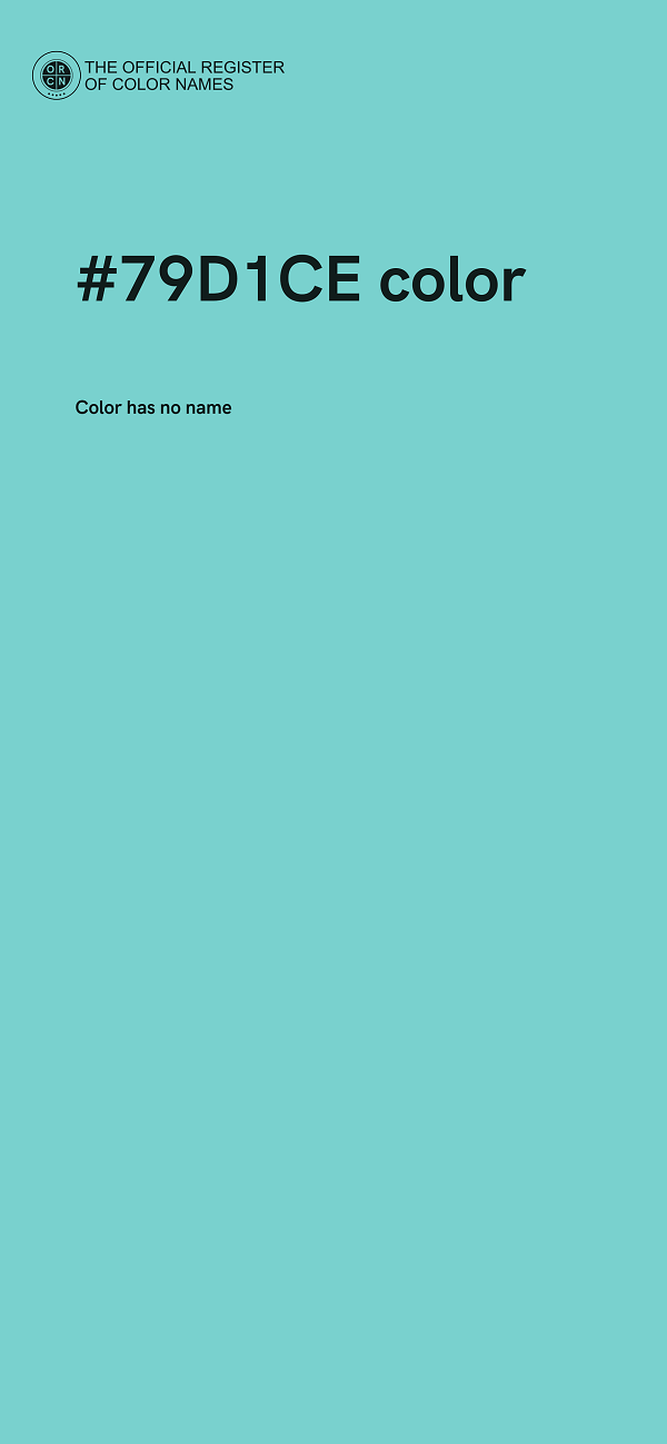 #79D1CE color image