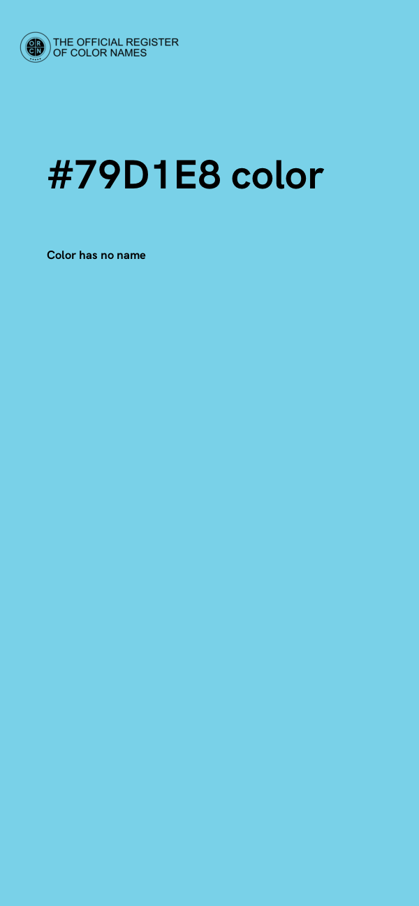 #79D1E8 color image