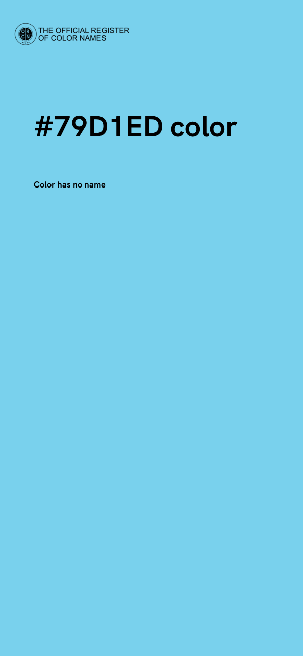 #79D1ED color image