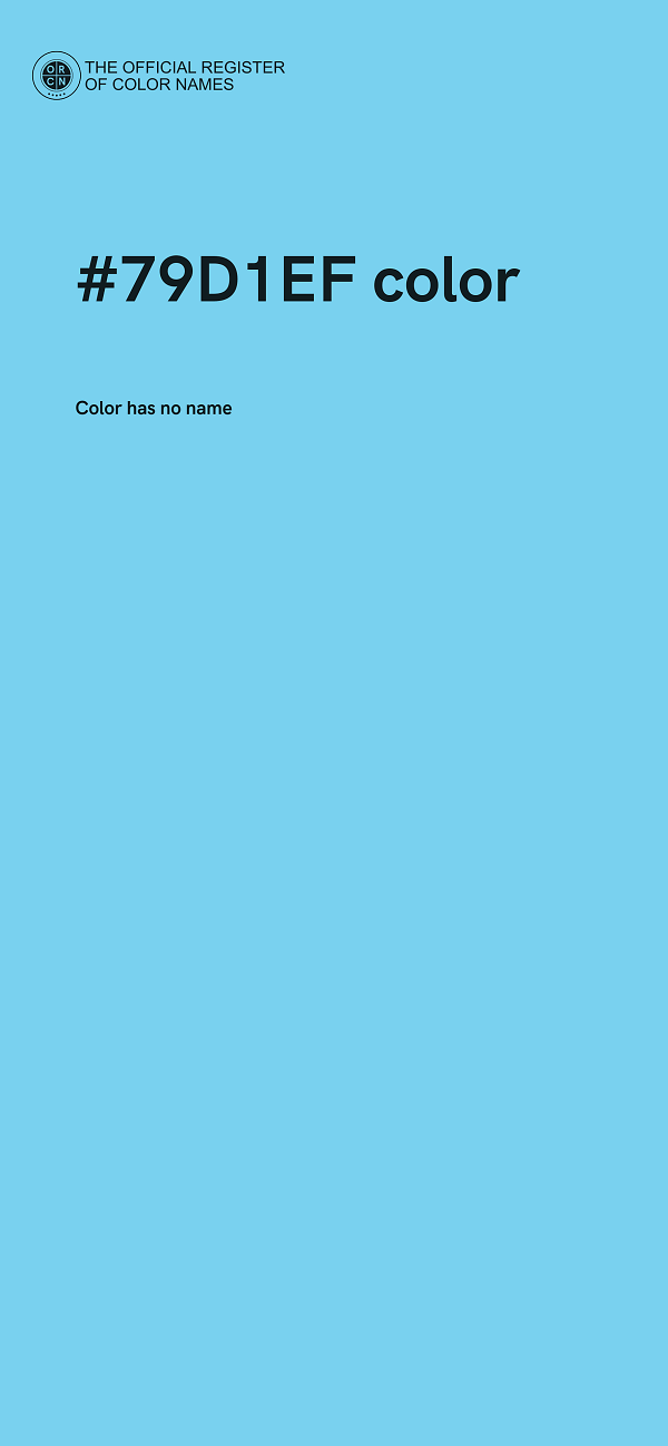#79D1EF color image
