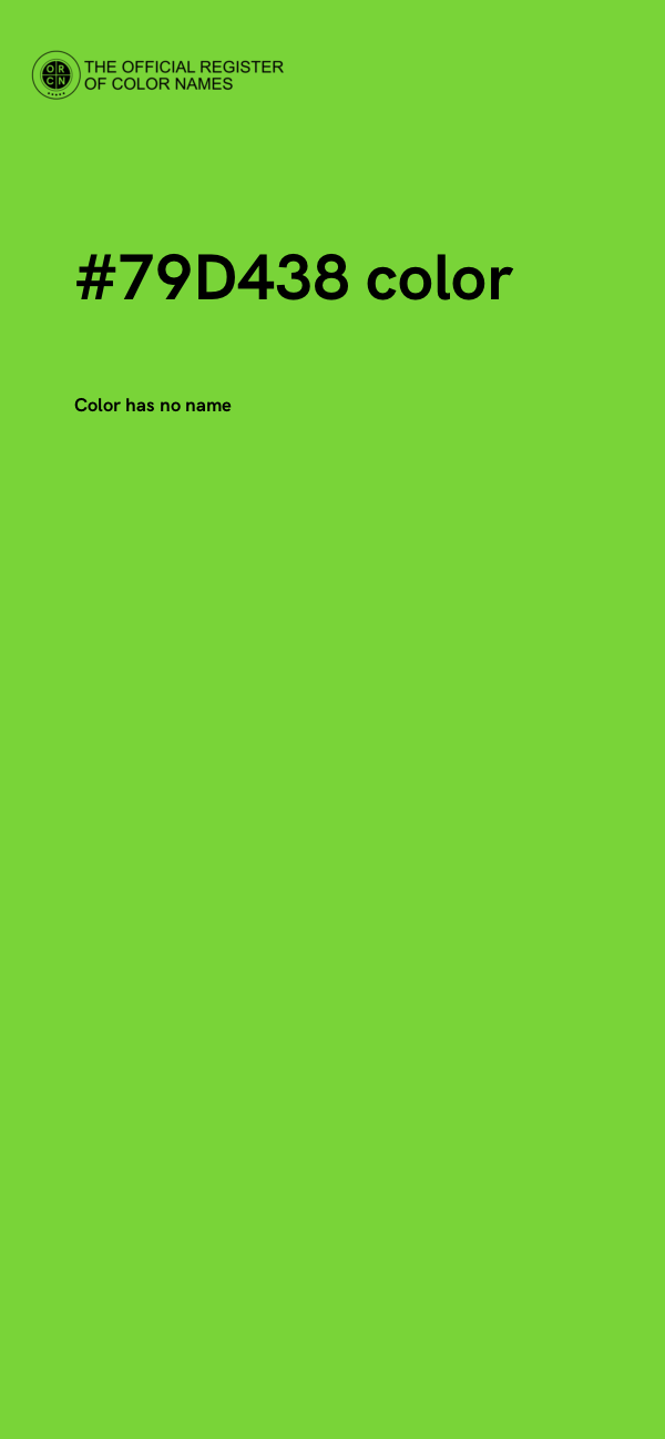 #79D438 color image