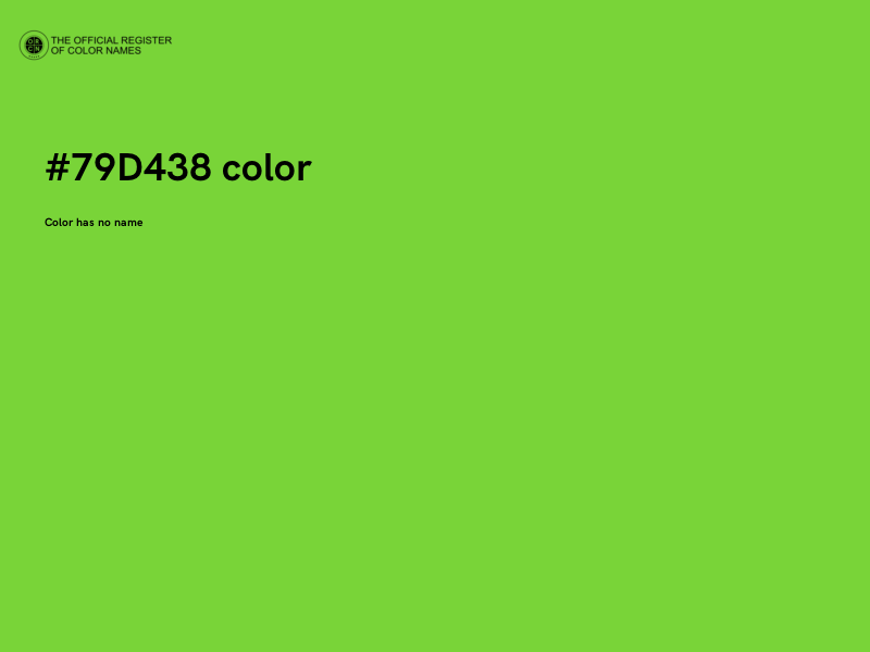 #79D438 color image