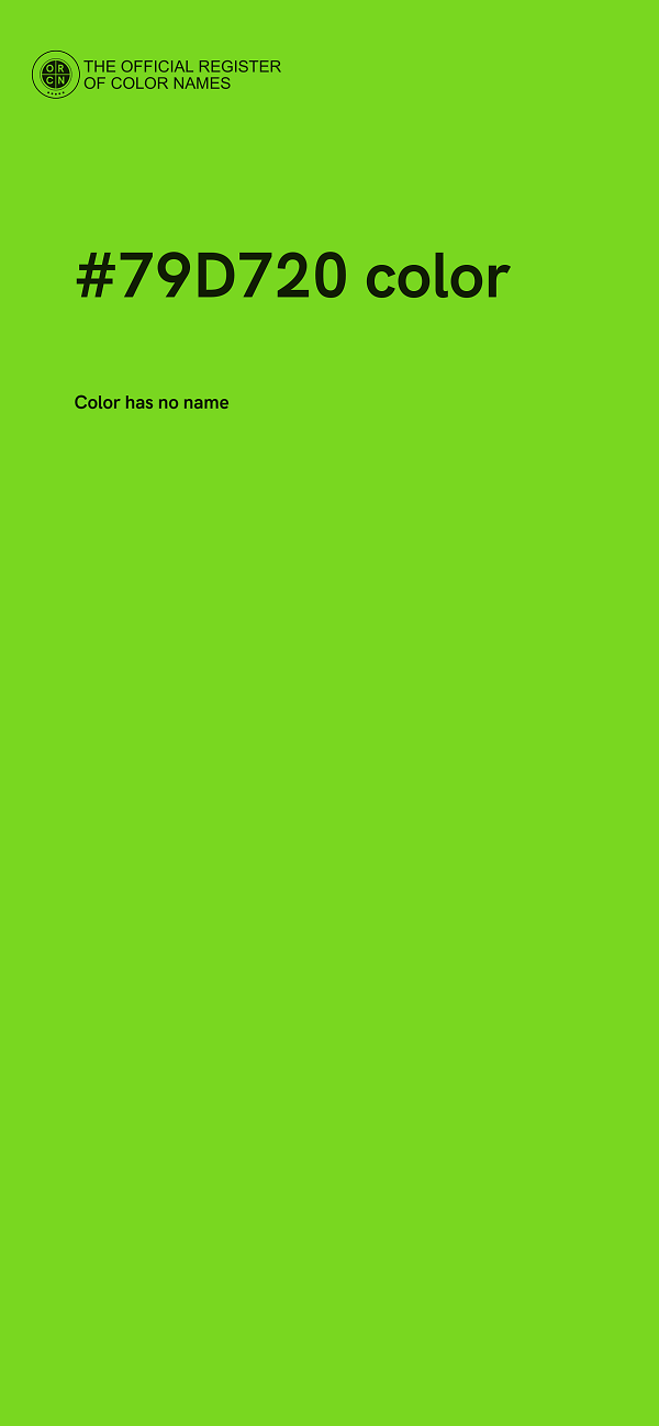 #79D720 color image