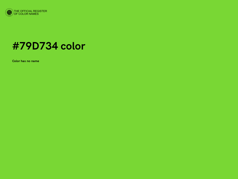 #79D734 color image