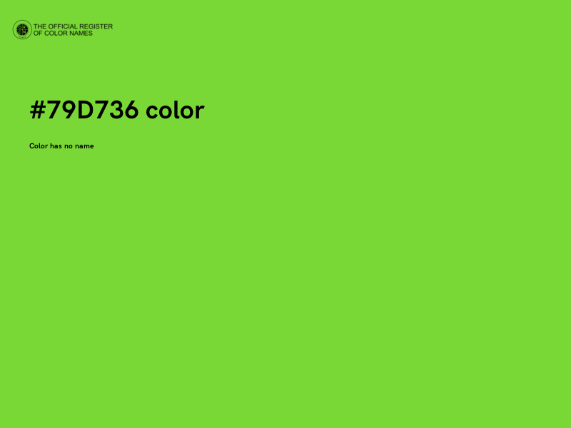 #79D736 color image