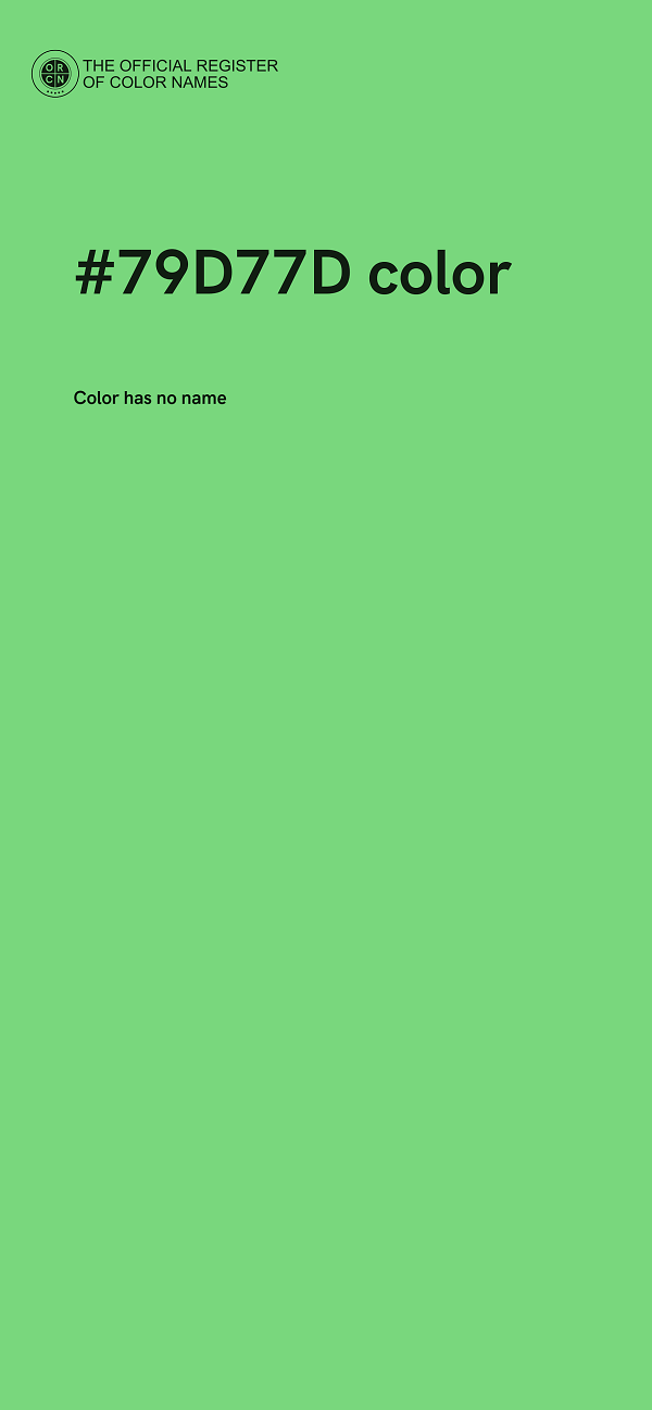 #79D77D color image