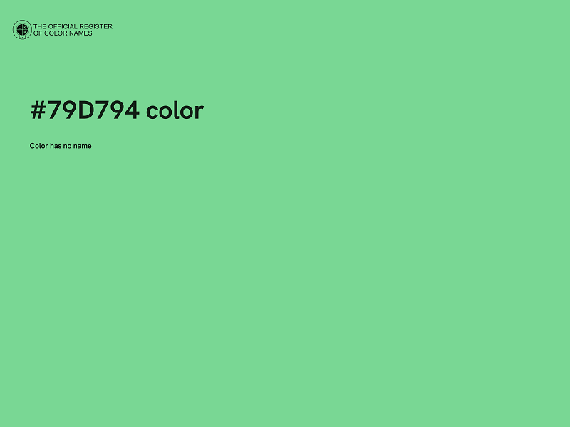 #79D794 color image