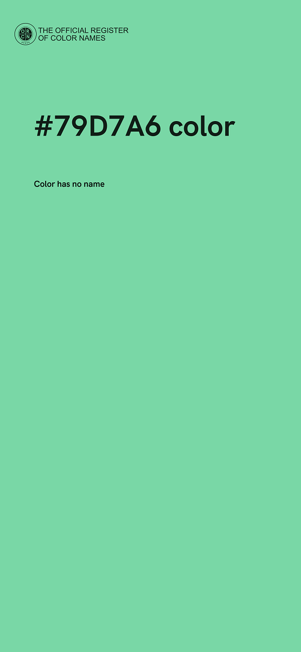 #79D7A6 color image