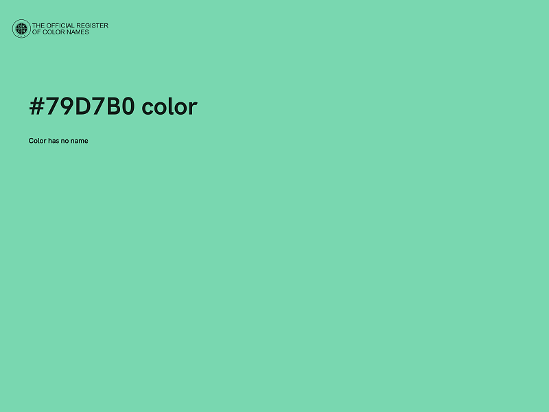 #79D7B0 color image