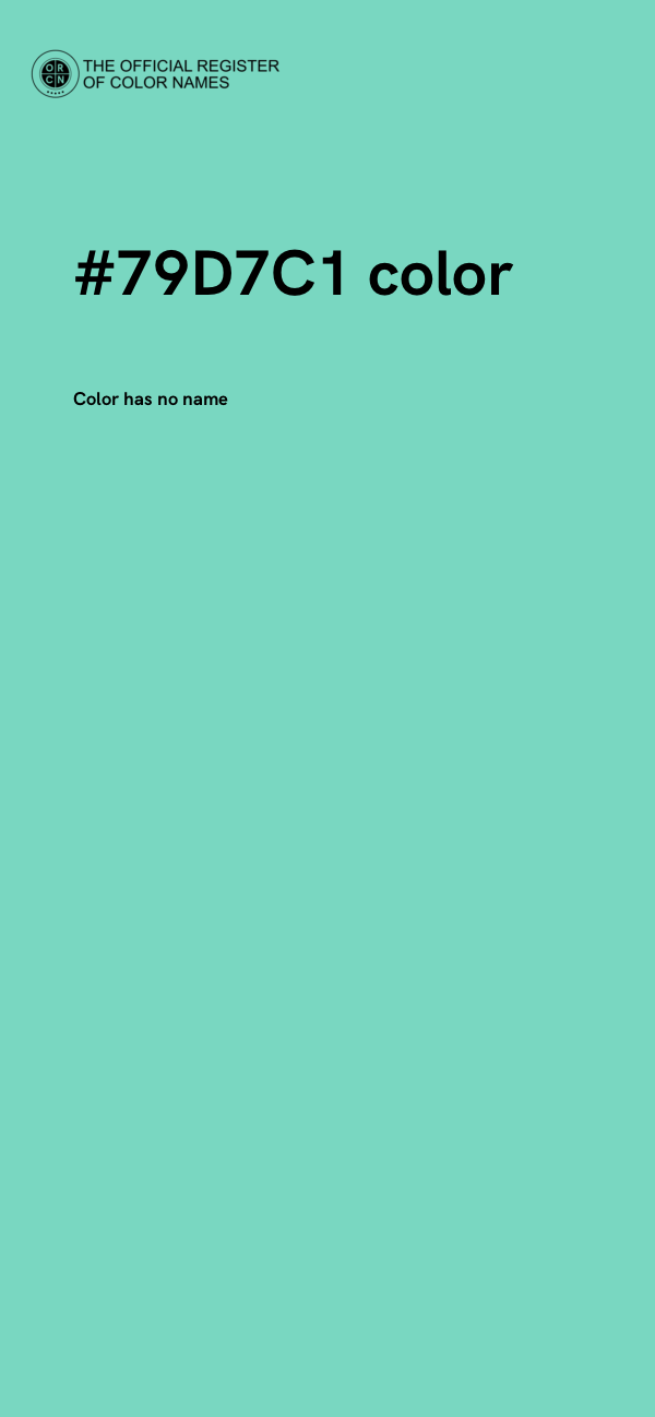 #79D7C1 color image