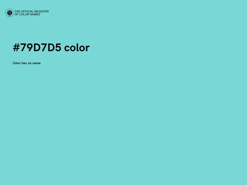 #79D7D5 color image